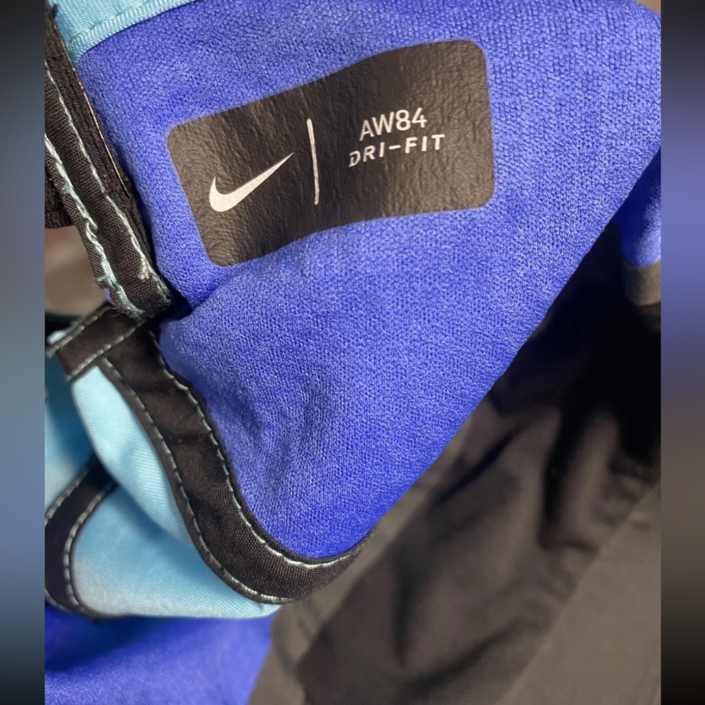 Nike 5 Panel AW84 DRI-FIT Hat Cap Blue Orange Colorful Logo Flash Reflect HTF - Picture 6 of 7